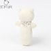 Stuffed Animals Soft Life Beige Bear Rattle Soft Short Plush Infant Grasp Training Soothing Plush Toy_voghion.com