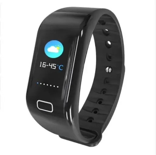 0,96 inch kleurenscherm polsband Bluetooth 4.0 Smartwatch stappenteller oproepherinnering voor IOS Android sportarmband 4D10_voghion.com