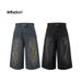 Herrenbekleidung Herrenbekleidung | 70 % Patch Washed Jeans 2025 Frühling und Sommer Neue Retro American Casual Herrenshorts_voghion.com