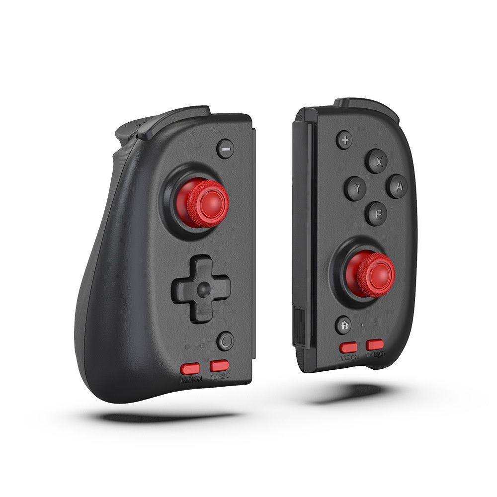 Controller con impugnatura sinistra destra cablato per console di gioco Nintendo Switch con funzione di programmazione macro turbo gamepad sostitutivo_voghion.com