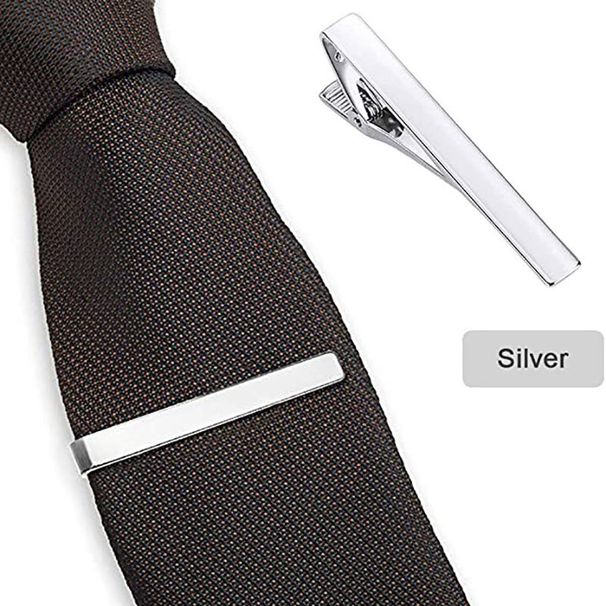 Men's Jewelry Tie Clips Copper Material Accessories Silver Gold Fashionable And Practical Security Tie Clips_voghion.com