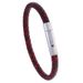 Bracciale da uomo in pelle intrecciata semplice, retrò, in acciaio inossidabile, con corda per la mano_voghion.com