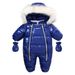 Baby clothing New Winter children's thick warm baby onesie_voghion.com