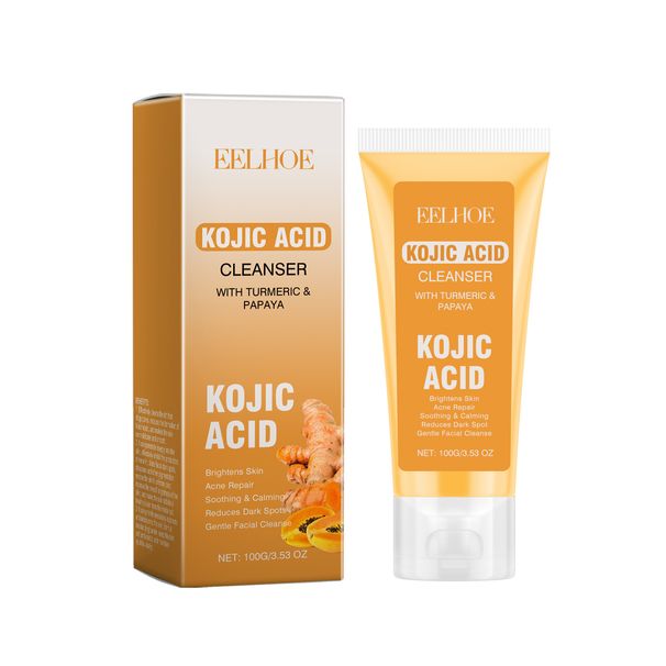 EELHOE Turmeric Cleanser, Oil Control Facial Cleansing Toning Moisturizing Hydrating Firming Facial Cleanser_voghion.com