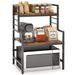 With Stand And Heavyduty Frame Microwave Open Shelves Metal 2 3Tier_voghion.com