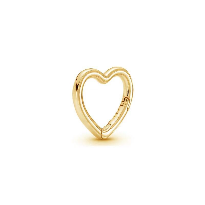 Elegante connettore a molla a forma di cuore in rame bianco per braccialetti fai da te e creazione di gioielli: alla moda e durevole_voghion.com