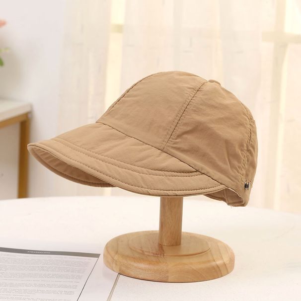 Summer New Protection Hat, Artistic Casual With Mask Holder, Sun That Makes Face Look Smaller, Drawstring Fisherman Hat_voghion.com