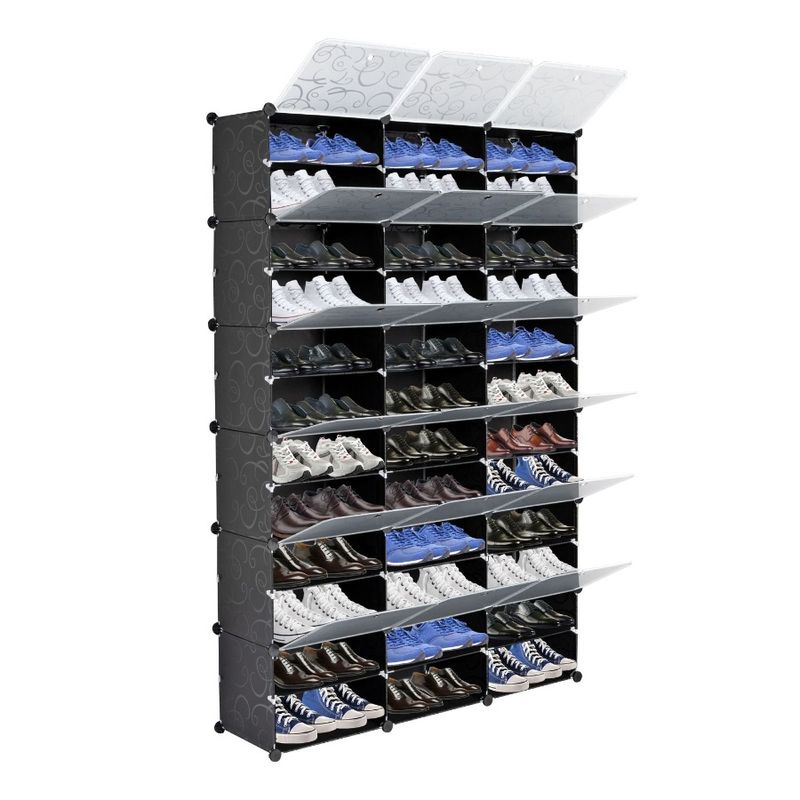Cabinet Shoe Compartments 3 Household Cabinet Shoe 36 Storage 40*30cm Cabinet Tiers Shoe Size 12 Rows_voghion.com