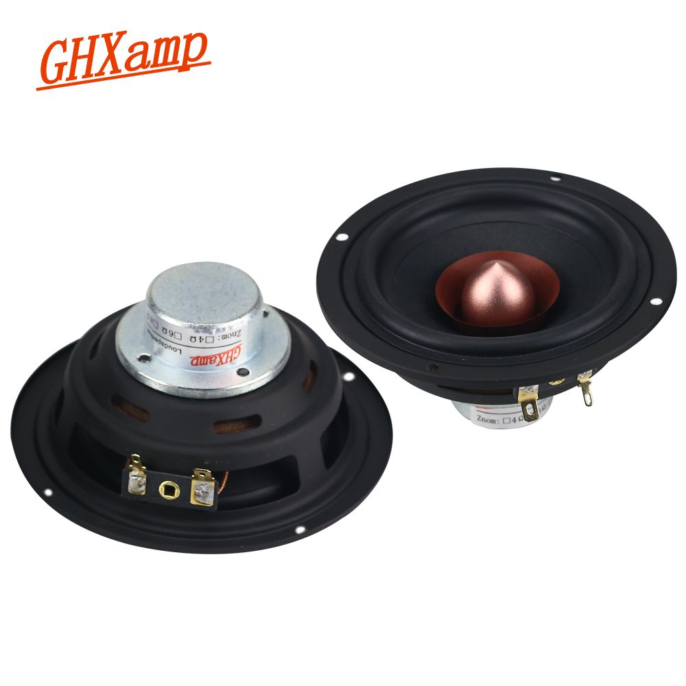 GHXAMP 4 Inch 25W Full Range Unit Speaker DIY Loudspeaker Vocal Instrument Three-stage Equilibrium 4OHM 1Pairs_voghion.com