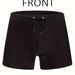 Einfarbige Badeshorts für Herren – Slim Fit mit Kordelzug in der Taille, schnelltrocknend und bequem für Strand und Pool_voghion.com