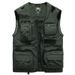 Men's Lightweight Utility Vest – Multi-Pocket Fishing & Photography Sleeveless Jacket, Breathable Outdoor Workwear For Summer Adventures_voghion.com