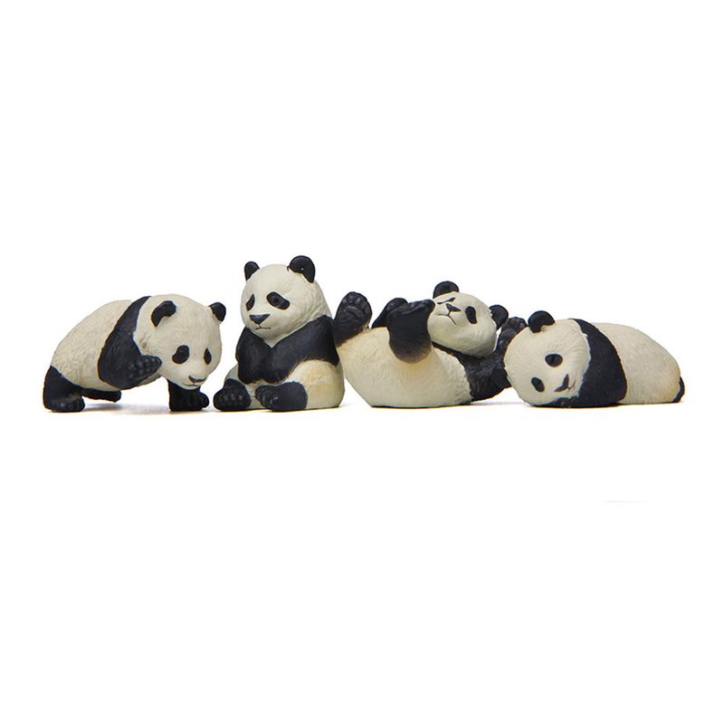 4 Stücke Panda Figuren Panda Modelle Gartenarbeit Puppe Ornament Zubehör Puppenhaus Tier Figur Micro Landschaft Garten Dekoration_voghion.com