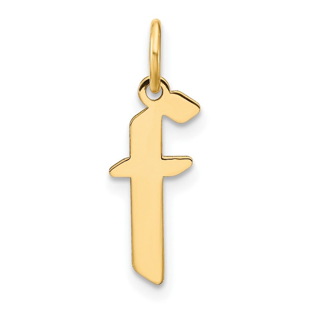14ky Lowercase Letter F Initial Pendant_voghion.com