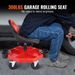 300LBS Shop Seat Work Rolling Adjustable Mechanic W/Casters Garage Stool_voghion.com