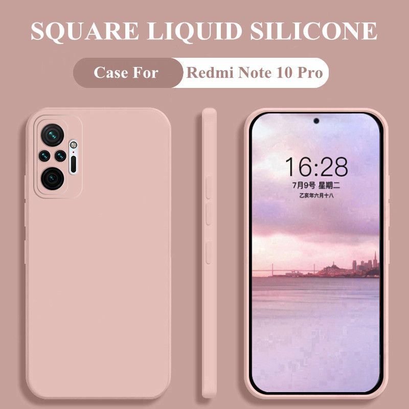Voor Xiaomi Redmi Note 10 Pro 9 Pro 10s 9s 8 Pro Note 10 4G 5G Mi 10 Lite Mi 10T Pro Mi 11 Lite Vierkante Vloeibare Siliconen Ph_voghion.com