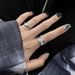 Unregelmäßige Textur Zeigefingerring Koreanische Ins Damen Unregelmäßige High-End-Mode Persönlichkeit Nische Licht Luxus Ring Zubehör_voghion.com