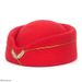 Hot Sale Elegant Stewardess Uniform Hats Wool Felt Berets Hat Cosplay Costume Role Play Prop for Women Fedoras Airline Formal Cap_voghion.com