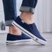 Huili Canvas Korean Flat Sole Board Lefu Atmungsaktive Herren Einfarbig Lazy Kick Freizeitschuhe WXY_voghion.com