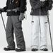 Pantalones de esquí aislantes para hombre y mujer: modernos pantalones de plumón resistentes al viento para deportes de invierno y aventuras urbanas (blanco glaciar, verde bosque y negro obsidiana)._voghion.com