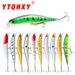 Lure Bait Long Throw Ring krelles krāsainas desmit krāsu Minnow 10cm/8.3g basa simulācijas ēsmas makšķerēšanas piederumi_voghion.com