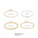 multi layer anklets new retro beach metal chain heart shaped rice bead anklet set 4 sets_voghion.com