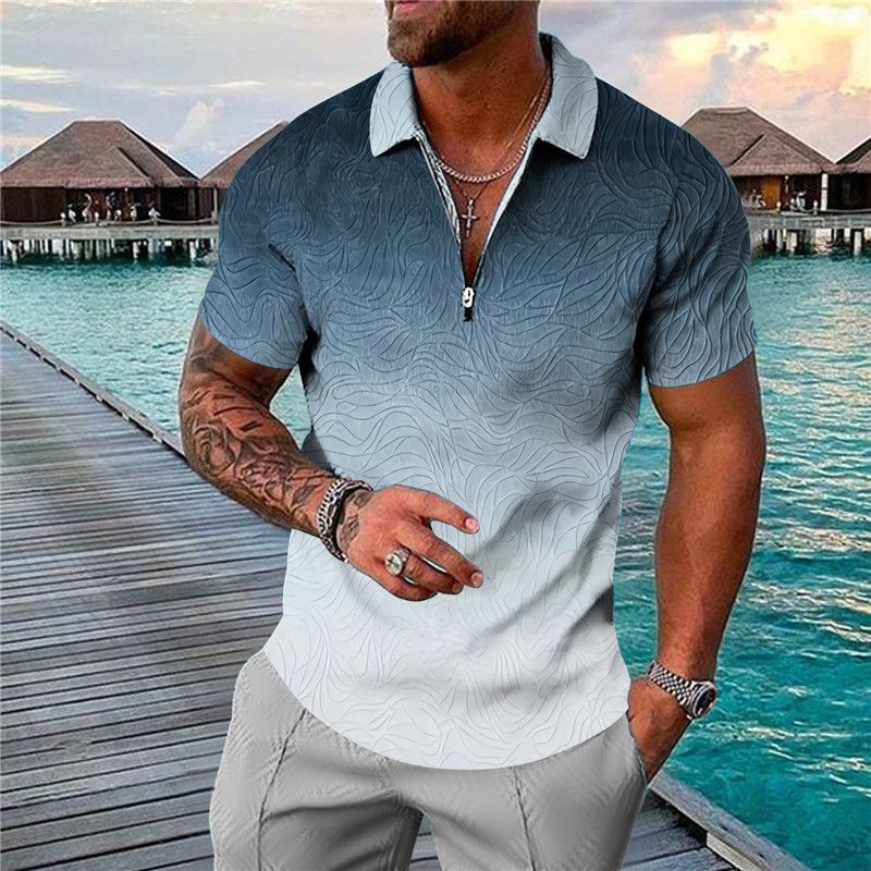 2023 Polo estiva da uomo a maniche corte più recente divertente camicia vintage Starry Sky stampata in 3D top casual_voghion.com