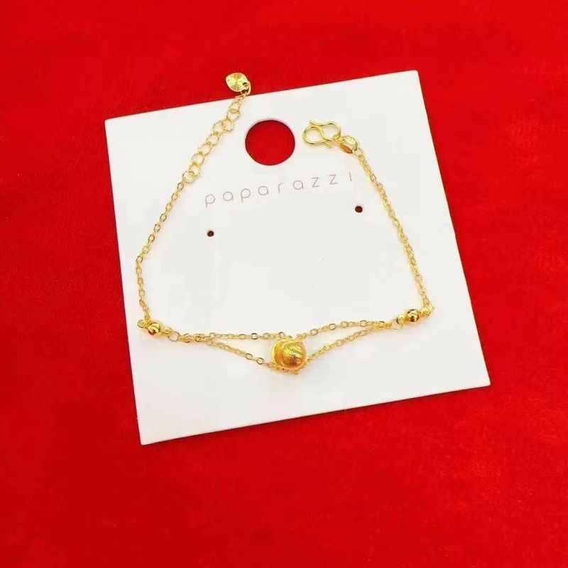 Gold Cat Eye Bracelet Link  Gold-plated Bracelet Women's High-grade Texture Simple Long-term Color-free_voghion.com
