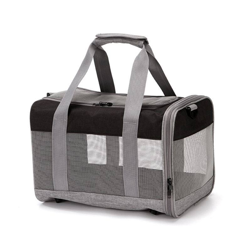 Kæledyr kat håndtaske udflugt bærbar taske en skulder crossbody hund bamse lille hund rejse bil taske_voghion.com