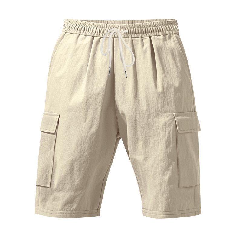 Men's Linen Cargo Shorts – Relaxed Fit, Multiple Pockets, Breathable & Lightweight For Summer (S-XXXL, 7 Colors)​_voghion.com