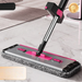Unique Thickened Chenille Stainless Steel Rod Clamp Fixed Dual-use Dry And Wet Hand-free Household One-sweep Flat Mop_voghion.com