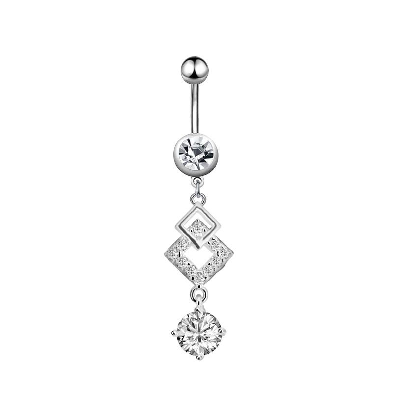 Women's Jewelry Belly Button Ring Creative Exquisite Zircon Belly Button Nail Piercing Jewelry_voghion.com