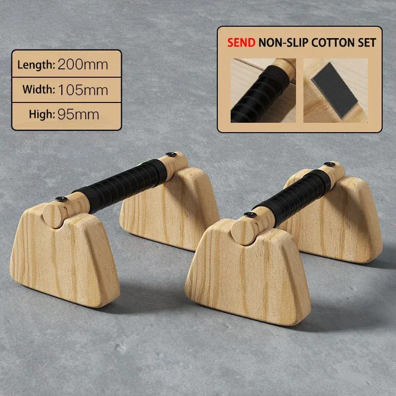 New Push Up Russian Stand Wooden Single and Parallel Bars Inverted Stand Practice Solid Wood Strength Training Equipment_voghion.com