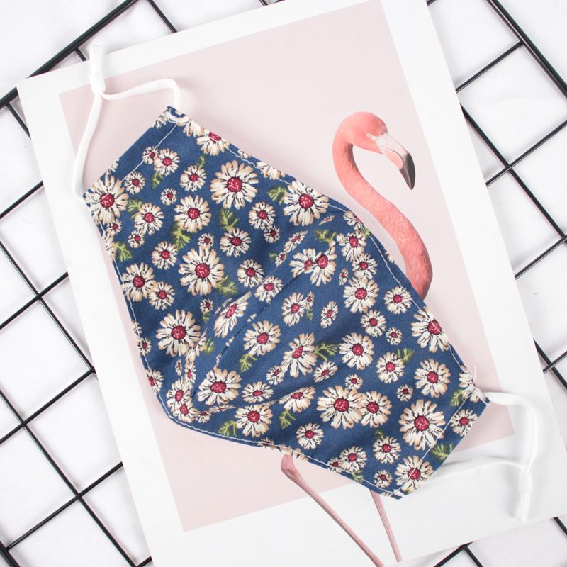 Mască imprimată pentru adulți, mască dublă respirabilă, rezistentă la praf, cu filtru, reglabilă_voghion.com