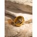 Internet celebrity matching gold stainless steel minimalist ring, niche light luxury design, high-end ring_voghion.com