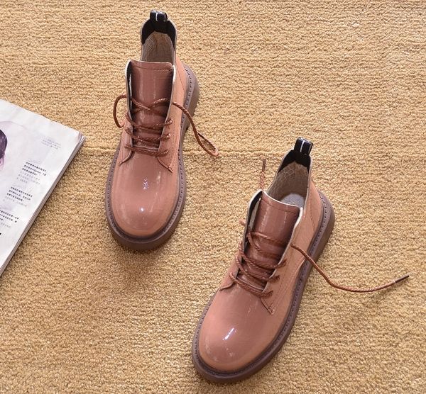 Stivaletti alla caviglia con suola spessa e testa rotonda Commercio estero nel 2023_voghion.com