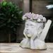 Artistic Ornament Potted Creative Design Home Office Ring Girl Plant Planting Cement Decorative Flower Pot_voghion.com