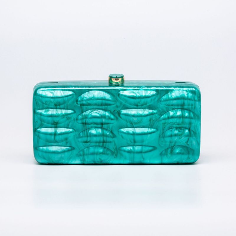 Borsa a tracolla alla moda da donna - Pochette in acrilico con design a conchiglia unico per matrimoni, feste serali e uso quotidiano. Borsa a tracolla alla moda in acrilico con conchiglia._voghion.com