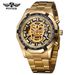 Orologio meccanico automatico WINNER Leisure con teschio luminoso scavato_voghion.com