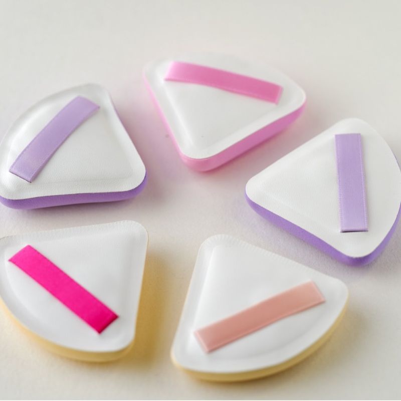 Marshmallow air cushion powder puff triangular round square hydrophilic polyester ammonia dry and wet dual use not easy to eat powder_voghion.com