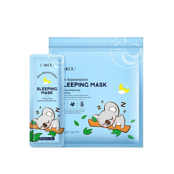 Maschera da notte LAIKOU Koala No Wash 3 g * 15 pezzi PROTEGGI LA TUA PELLE DURANTE LA NOTTE_voghion.com