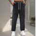 Men's Relaxed Straight Leg Fleece Jogger Pants With Drawstring Waist & Letter Print - Soft & Comfortable Casual Sweatpants For Men_voghion.com