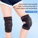 Knee Pads Work Anti-Collision Sponge Thickened Crawling Straps Anti-Slip Cycling Kneeling Skiing Roller Skating_voghion.com