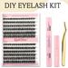 Beauty & Health Lash Extension30D40D Large Capacity Eyelash Book Black Stem False Eyelashes Flat Eyelashes_voghion.com