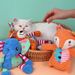 Plush In Animal Shape, Squeakys For Dogs And Cats, Teeth Cleaning, Chew, Bite-Resistant, Interactive Puzzle, Pet By PawParty Store_voghion.com