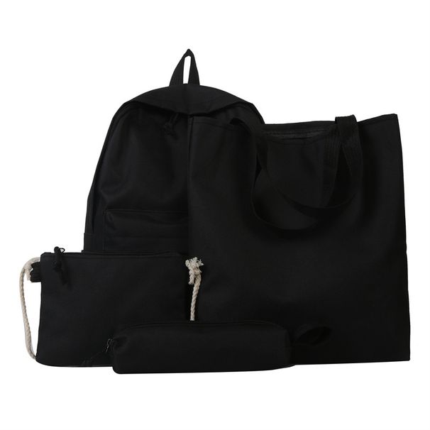 Vattenavvisande 19-tums enfärgad skolryggsäck_voghion.com