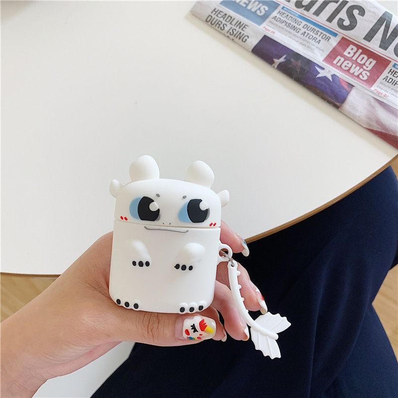 Cartoon Dragon Case for AirPods Pro2 Airpod Pro 1 2 3 Bluetooth Earbuds Charging Box Protective Earphone Case Cover_voghion.com
