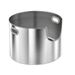 Round Stainless Steel Open Large Capacity Toilet Splash-Proof Semi-Enclosed Elevated Odor-Proof Cat Litter Box_voghion.com