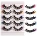 Cílios postiços coloridos 5D Curl Western - Estilo natural, aparência bagunçada para maquiagem de palco, cílios volumosos e dramáticos_voghion.com