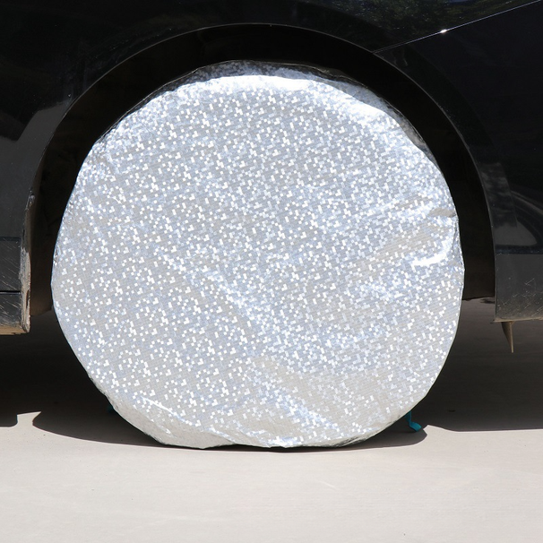 Pellicola in alluminio, confezione da 4, protezione solare, antipolvere, antigelo, resistente alle alte temperature_voghion.com