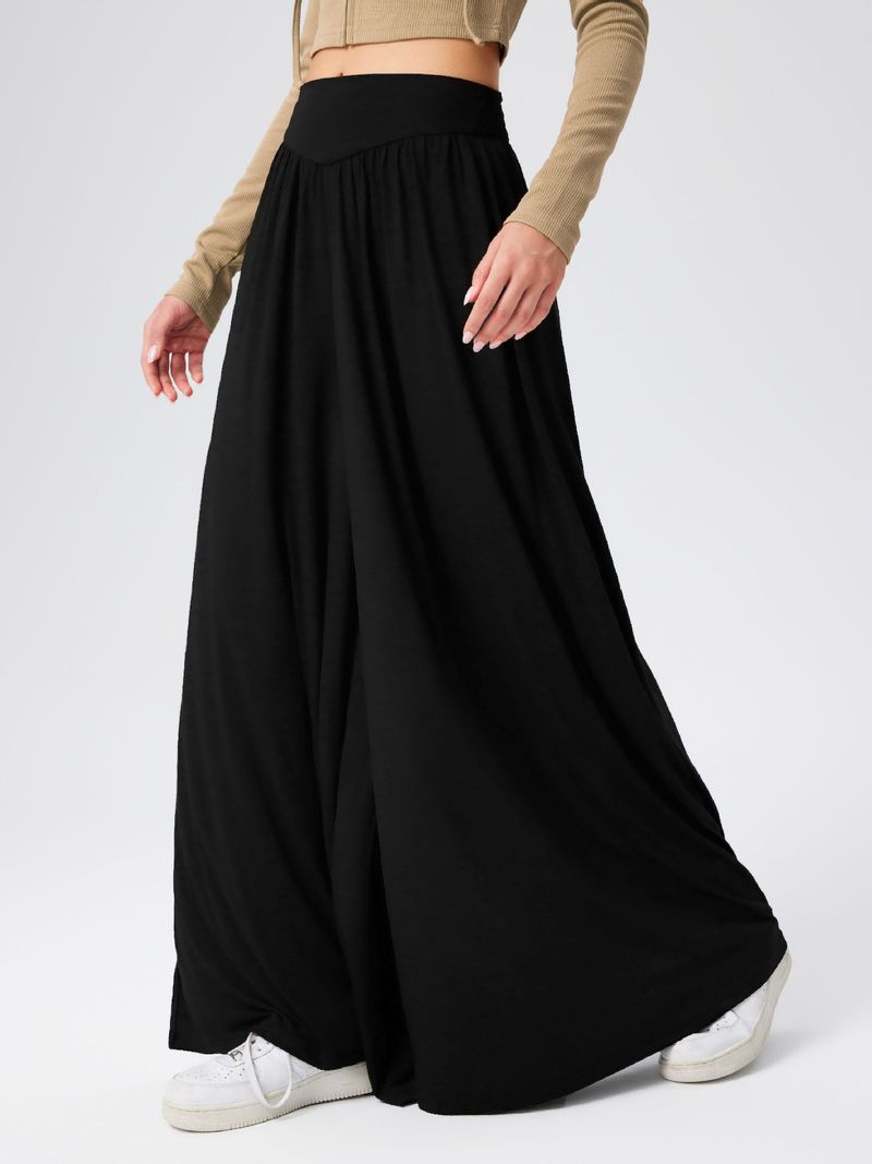 Women's Wide Leg Pants Korean Style High Waist Office Ladies Fashion Loose Grey Suit Trousers Femme Streetwear Casual Trouser_voghion.com